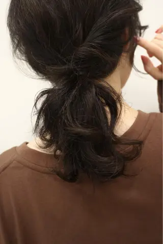 ミディアム カラー ヘアアレンジ SHANTi 飯塚 ヘアセット/髪質改善のヘアスタイル