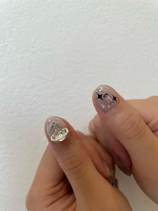 ネイル 束感まつ毛/ネイル/ LED♥KIRARAのマツエク・マツパデザイン