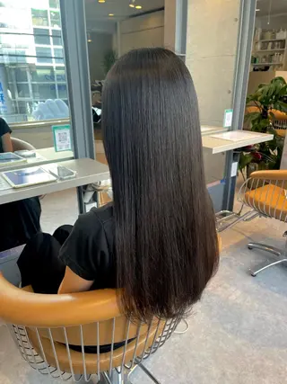 ロング うしだ かおるのヘアスタイル