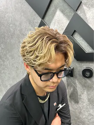 ショート 🔥シャドウパーマ 特化🔥勇斗のヘアスタイル