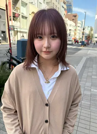 ミディアム SALOWIN(サロウィン)広島並木通り所属・【ショート／ウルフ／ パーマ】kotaroのヘアスタイル