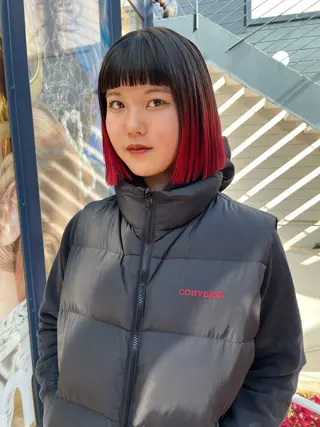 ショート カラー ヘアアレンジ @kyoniyy KYONIのヘアスタイル