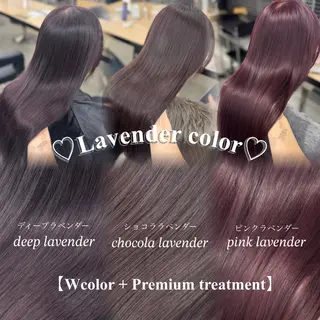 ロング ヘアアレンジ 🤍淡色ピンク&ラベ ンダーYUKI🤍のヘアスタイル