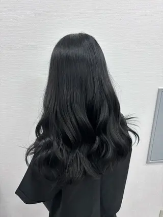 ロング 韓国風暗髪ヘア🤍 🫧MIREIのヘアスタイル