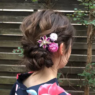 ロング ヘアアレンジ 🌺まなみ/ うる艶カラー🌺のヘアスタイル