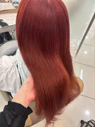 ロング カラー 羽エクステ/シール エクステ/横浜駅5分のヘアスタイル