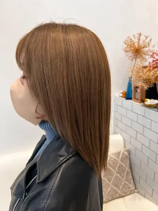 ミディアム カラー パーマ ヘアアレンジ メンズ キッズ ネイル マツエク・マツパ アイブロウ 堀井 凌平のヘアスタイル