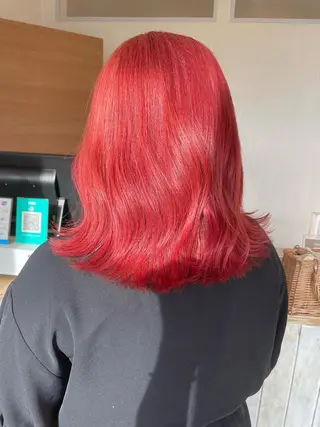 ミディアム カラー ヘアアレンジ 小倉 愛里のヘアスタイル