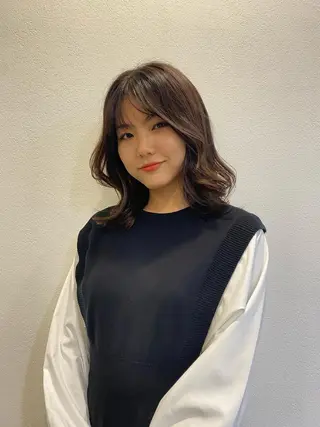 ミディアム カラー ノンダメージ 🥑mikubanのヘアスタイル