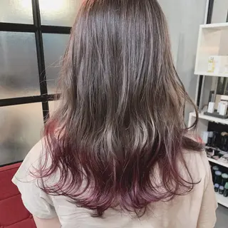 ロング カラー SAKURA 原宿所属・なかの たくみのヘアスタイル
