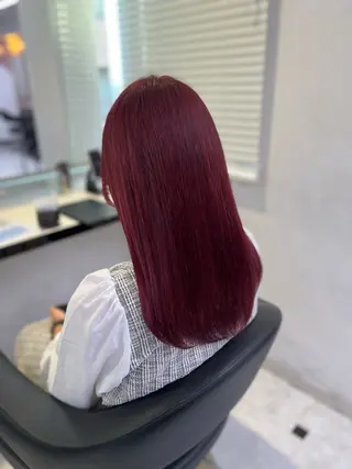 ロング カラー ヘアアレンジ 🥀レイヤー×ハイト ーントレンドヘア🥀のヘアスタイル