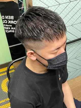 メンズ Le'a所属・渋谷/フェード/ 國分 翔のヘアスタイル