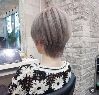 ショート カラー grow上野御徒町【グロウ】所属・ブリーチ・ハイトーン 特化🎉内山のヘアスタイル