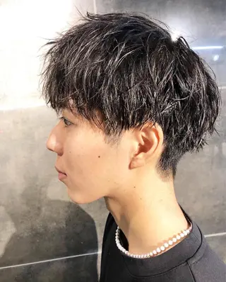 パーマ ヘアアレンジ メンズ ainico+所属・メンズ特化✂️栗原 侑也のヘアスタイル