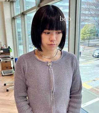 ショート 加納千華 /ボブ/ぱつっとボブのヘアスタイル