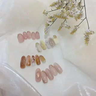 ネイル 𝕄𝕚𝕪𝕦🤍 自由が丘⌇パラジェルのネイルデザイン