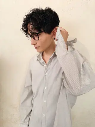 ショート パーマ ARCHEsaito モデルレッスンのヘアスタイル