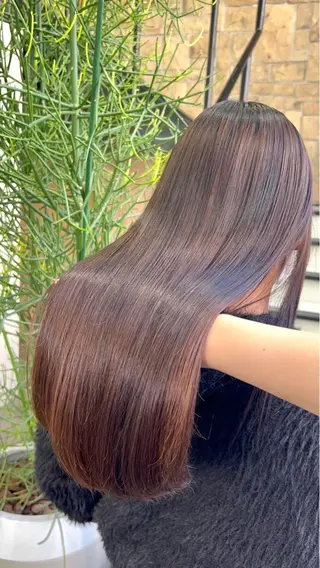 セミロング 暖色ｶﾗｰ/ﾚｲﾔｰ ｶｯﾄ/Yunaのヘアスタイル