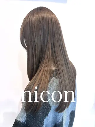 ロング 髪質改善 上品艶感カラーのヘアスタイル