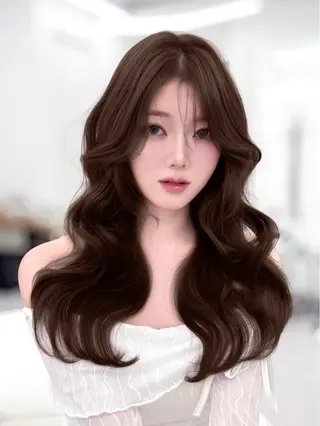 ロング カラー 韓国ガーリーヘア🎀 Sayaka🤍のヘアスタイル