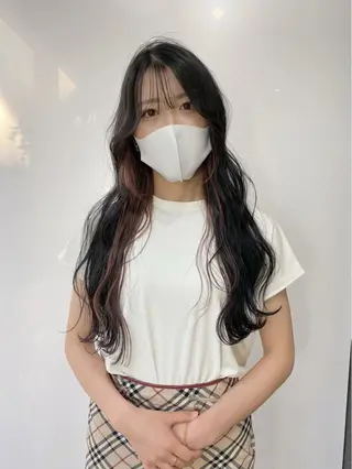 ロング カラー レイヤーカット/ 縮毛矯正/ミサキ💐のヘアスタイル