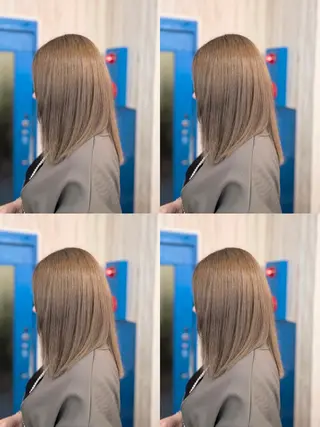 ミディアム カラー メンズパーマ/顔周り レイヤー店長えのもとのヘアスタイル