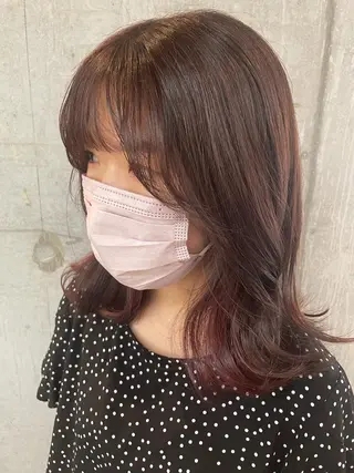 ミディアム 女性に人気♪ はやしほのかのヘアスタイル