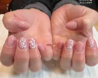 ネイル 森のさんぽ道所属・ショートネイル 森のさんぽ道のネイルデザイン