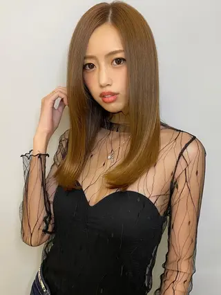 ロング カラー 💙美髪救世主💙 関華蓮のヘアスタイル