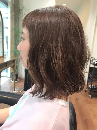 ミディアム カラー アザマ　ヤスカツ _rosso 川口のヘアスタイル