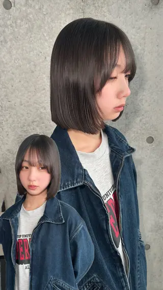 ミディアム ️💜akari💜 ハイトーン/レイヤーのヘアスタイル