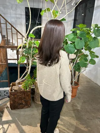 ロング カラー パーマ レイヤーカット/髪質 改善✨/藤田侑花のヘアスタイル