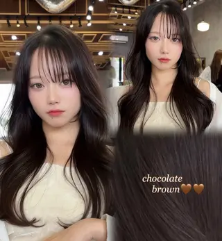 ロング 縮毛矯正/美髪カラー 松田空優哉のヘアスタイル