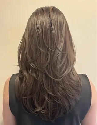 ミディアム コテ巻き風パーマ★ はるさんのヘアスタイル