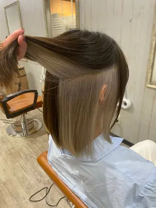 ショート カラー Oahu所属・リト /渋谷/ハイトーンのヘアスタイル