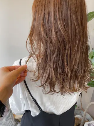 セミロング レイヤー/韓国ヘア 縮毛矯正🫧鈴木颯のヘアスタイル