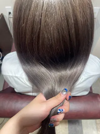 ロング カラー なつき/ 艶カラー/縮毛矯正のヘアスタイル