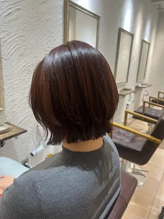 ミディアム カラー 🥀韓国ヘア🥀 宮津真菜のヘアスタイル