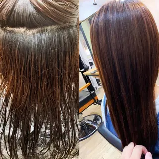 ロング カラー パーマ 宗近 拓磨のヘアスタイル