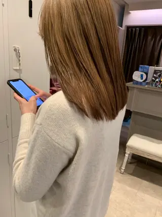 ロング カラー 柔らかいヘア/ 東徳嶺 みくのヘアスタイル