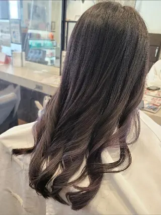ロング カラー 関口 友菜のヘアスタイル