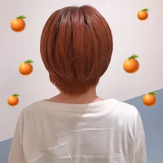ショート カラー アオイ🩵暖色 /まろやかカラーのヘアスタイル