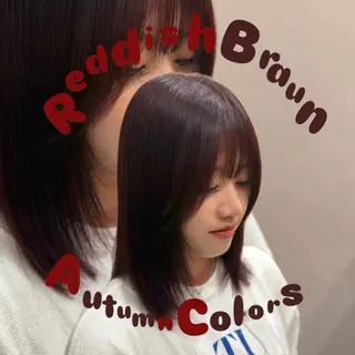 セミロング カラー igggy所属・松岡 茉和のヘアスタイル