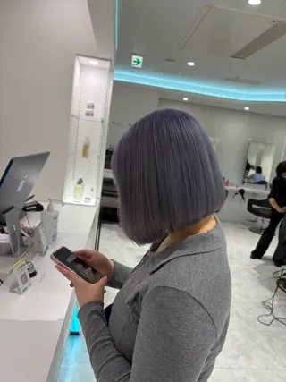 ミディアム カラー 🤍ྀི透ける寒色 Cocoa🤍ྀིのヘアスタイル