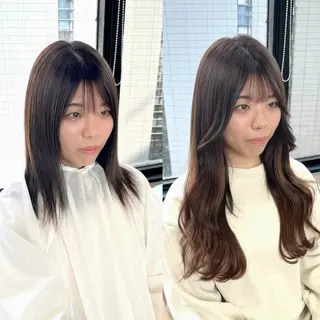 ロング 梅田/シールエクステ 透明感カラー/川上のヘアスタイル