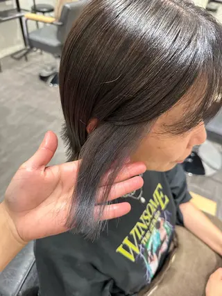 ミディアム カラー 艶髪レイヤー上田 紗也🇰🇷💗のヘアスタイル