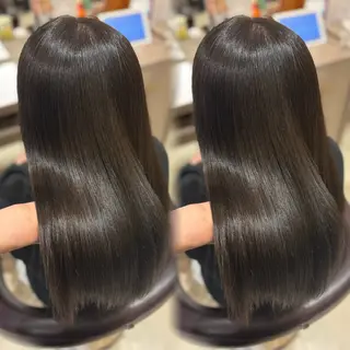 ロング カラー Earth 土気🧸🫧亀田ゆらのヘアスタイル