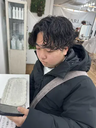 ショート パーマ メンズ メンズ特化サロン ユウヘイのヘアスタイル