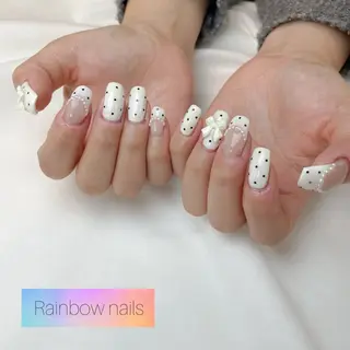 ネイル Rainbow nailsくろちゃんのネイルデザイン
