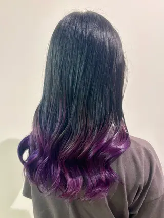 ロング カラー 古川 琴美のヘアスタイル